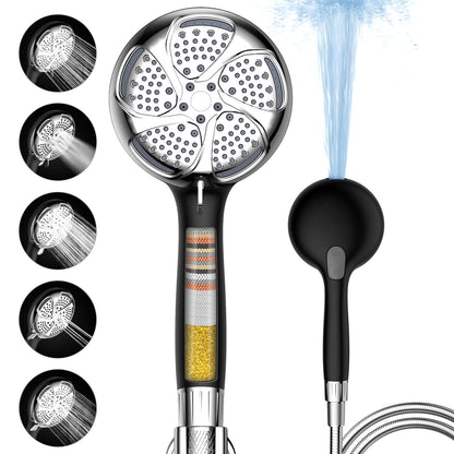 Filtered Shower Head with Handheld, High Pressure 7 Mode Shower Heads