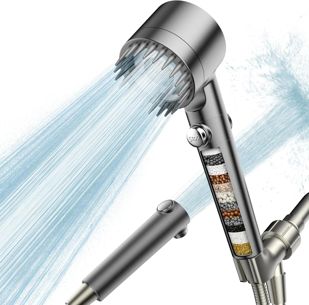 PWERAN Filtered Shower Head with Handheld,High Pressure Shower Heads Filter