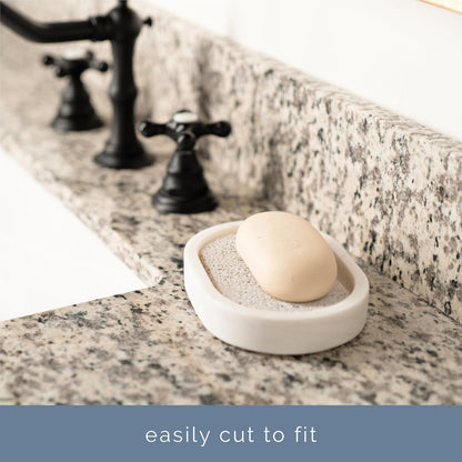 S&T INC. Bar Soap Holder, 4 Pack, 2.9" x 4.4", White