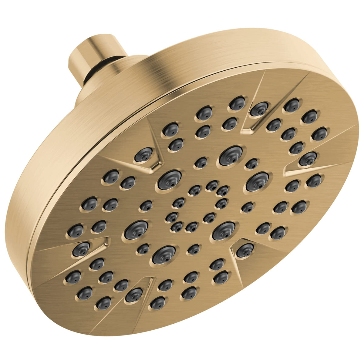 Delta 6-Setting Chrome Shower Head with High Pressure Spray, 6 Inch Round Shower Head, Showerheads, 1.75 GPM Flow Rate, Chrome 52535