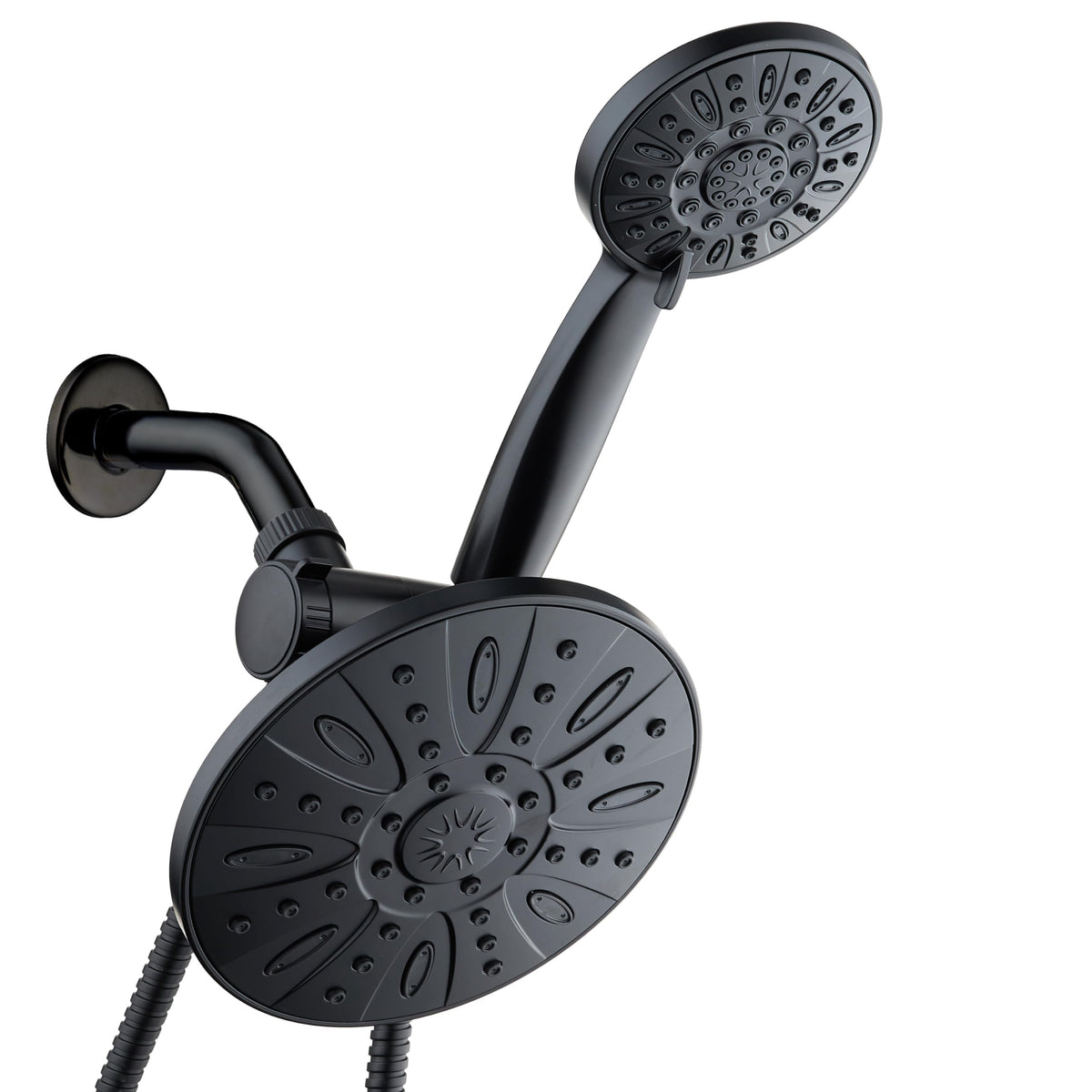 AquaDance 7" Premium High Pressure 3-Way Rainfall Combo Combines The Best of Both Worlds-Enjoy Luxurious Rain Showerhead and 6-Setting Hand Held Shower Separately or Together, Chrome