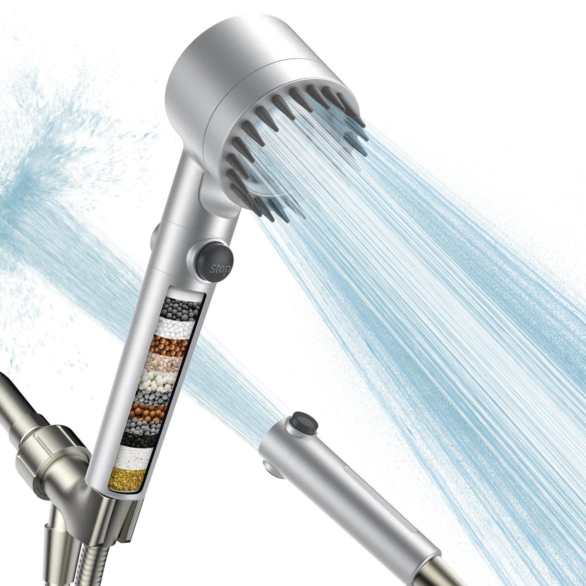 PWERAN Filtered Shower Head with Handheld,High Pressure Shower Heads Filter