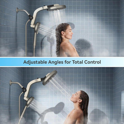 INAVAMZ High Pressure Magnetic Shower Head with Handheld Combo Light Nickel