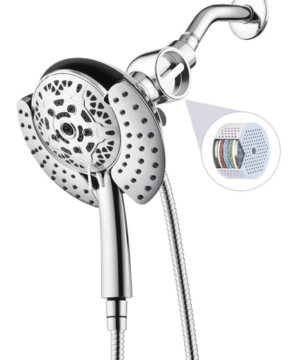 INAVAMZ 2 in 1 Shower Head with Handheld Combo High Pressure Black 2.5 GPM