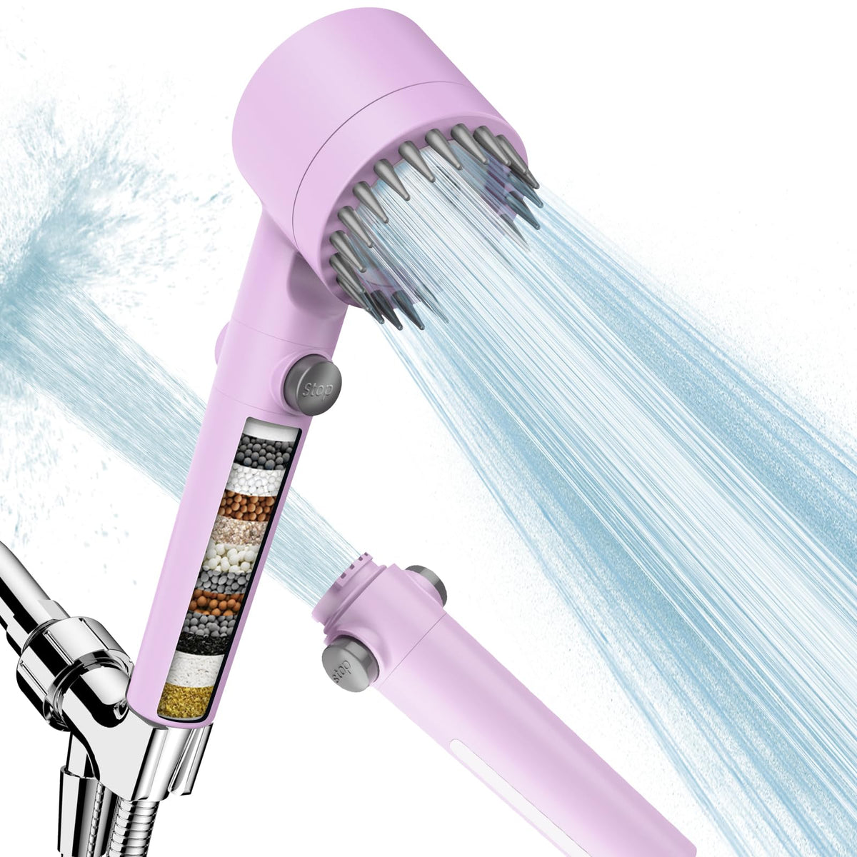 PWERAN Filtered Shower Head with Handheld,High Pressure Shower Heads Filter