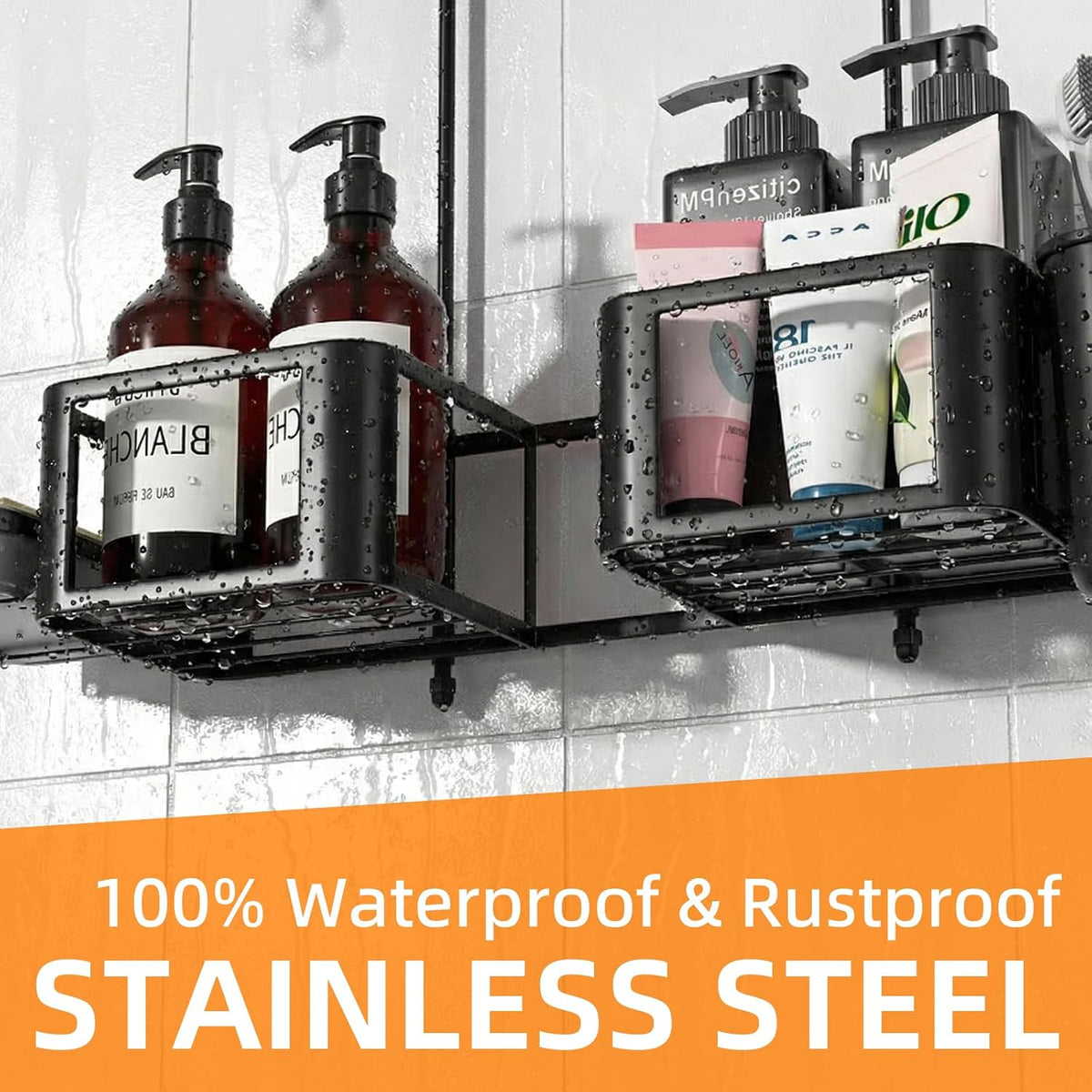 Hanging Shower Caddy for Handheld Showerheads,Over Head Shower organizer