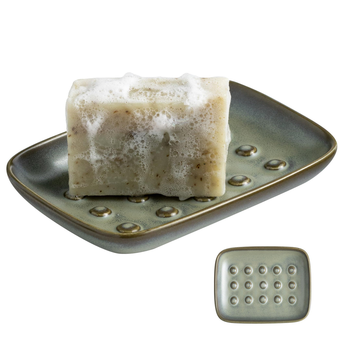 Miamolo Soap Dish for Shower & Bathroom, Floating Point Save Soap Loss