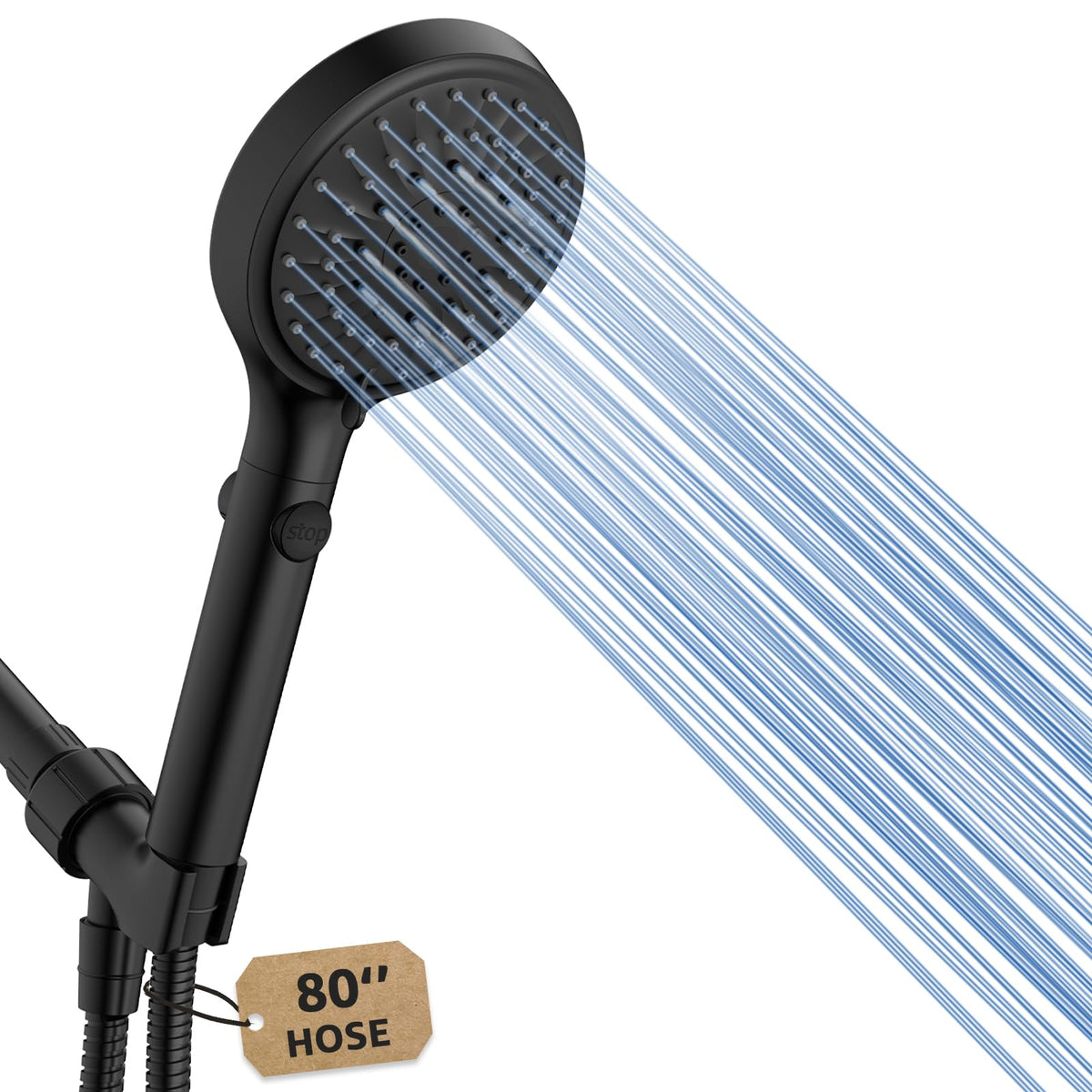 FASDUNT Shower Head with Handheld, High Pressure Showerhead with Long Hose