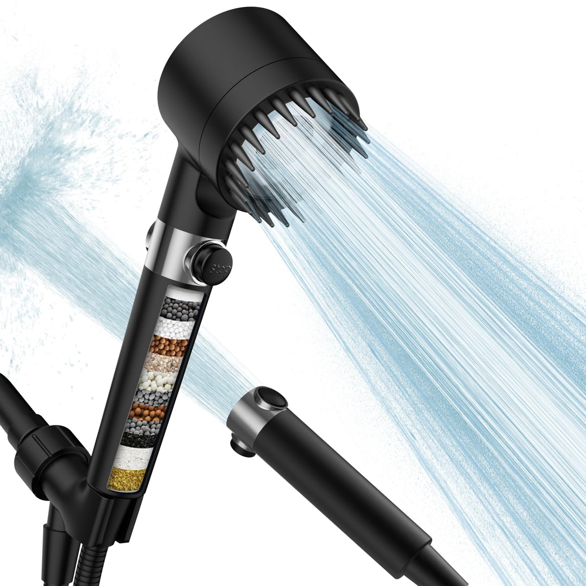 PWERAN Filtered Shower Head with Handheld,High Pressure Shower Heads Filter