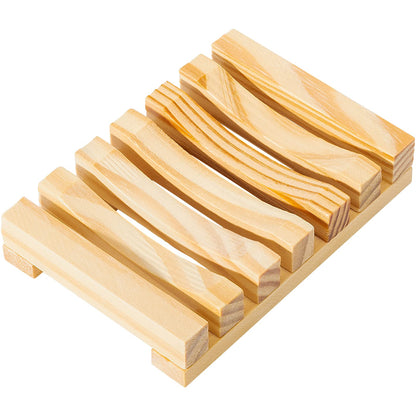 Urbanstrive Natural Wooden Soap Dish Soap Saver Holder Soap Tray for Bathroom, Biodegradable, Zero Waste, Plastic Free, Charcoal Color