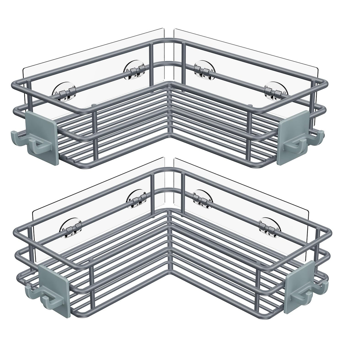 Nieifi Corner Shower Shelves, Adhesive Shower Caddy, Bathroom Organization