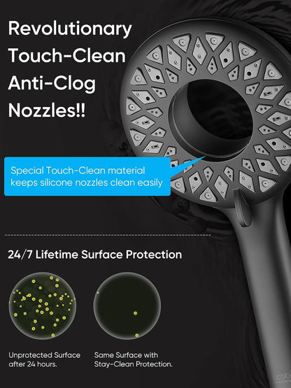 Cobbe® Dual Shower Head with Magnetic Handheld, Matte Black