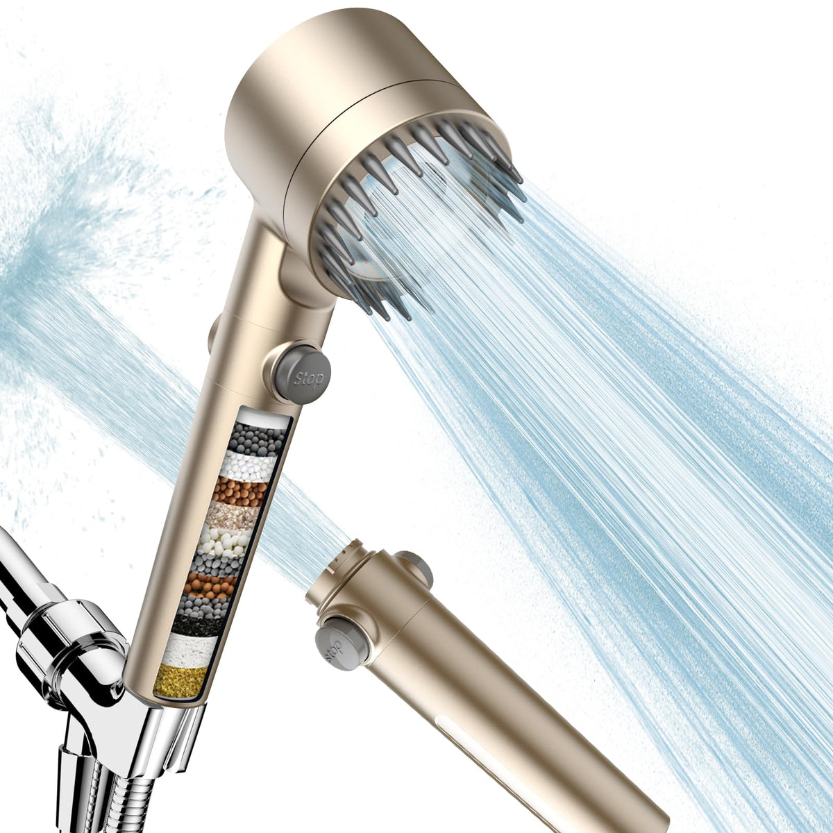 PWERAN Filtered Shower Head with Handheld,High Pressure Shower Heads Filter
