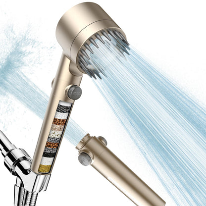 PWERAN Filtered Shower Head with Handheld,High Pressure Shower Heads Filter