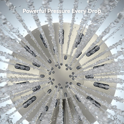INAVAMZ High Pressure Magnetic Shower Head with Handheld Combo Light Nickel