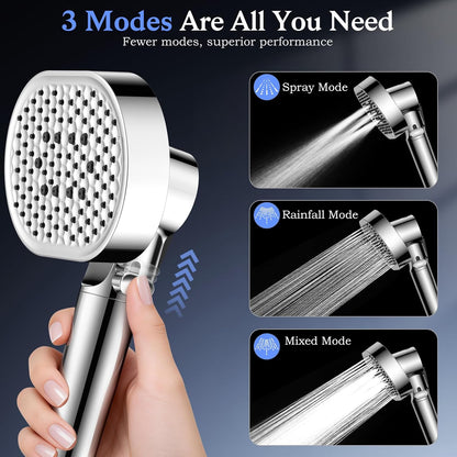 Filtered Shower Head with Handheld,High Pressure 4 Mode Shower with Filters