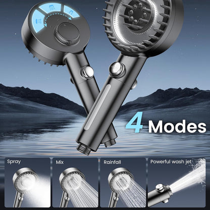 Filtered Shower Head with Handheld, High Pressure Showerhead with Filters