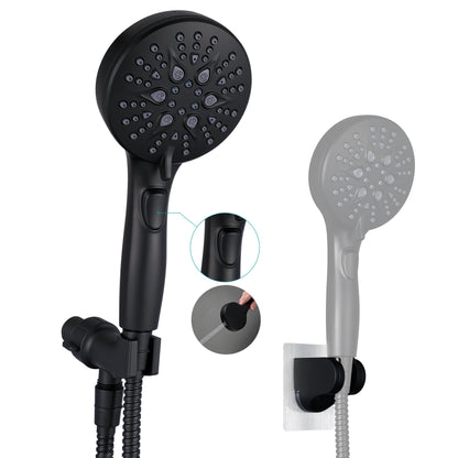 GwernKB Handheld Shower Head with ON OFF Switch & 79in Stainless Steel Hose