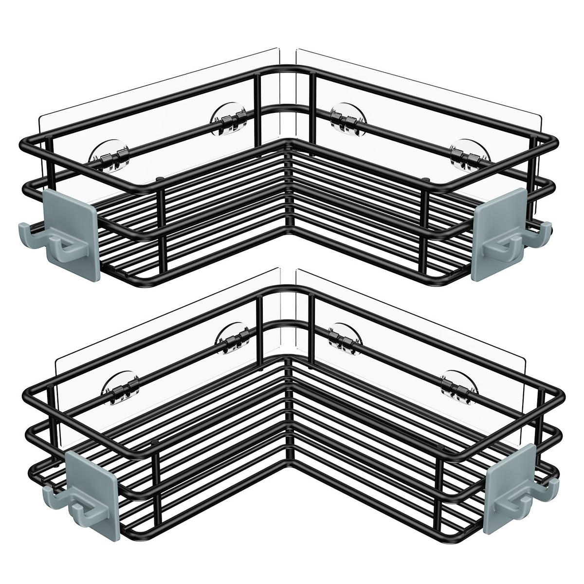 Nieifi Corner Shower Shelves, Adhesive Shower Caddy, Bathroom Organization