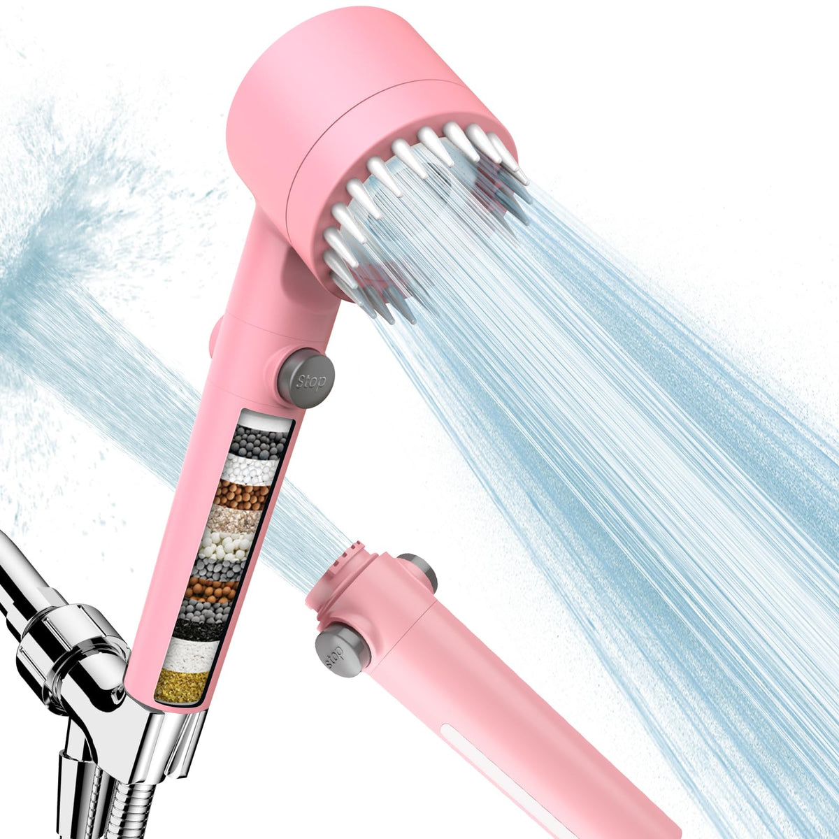 PWERAN Filtered Shower Head with Handheld,High Pressure Shower Heads Filter