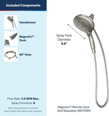 Moen Engage Spot Resist Brushed Nickel Handheld Showerhead