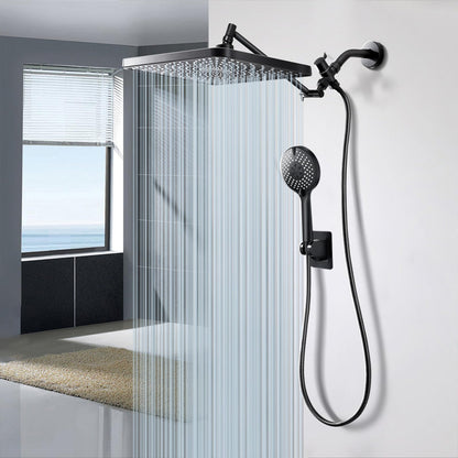 Jafeton 10 Inch High Pressure Rain Shower Head with Handheld Combo