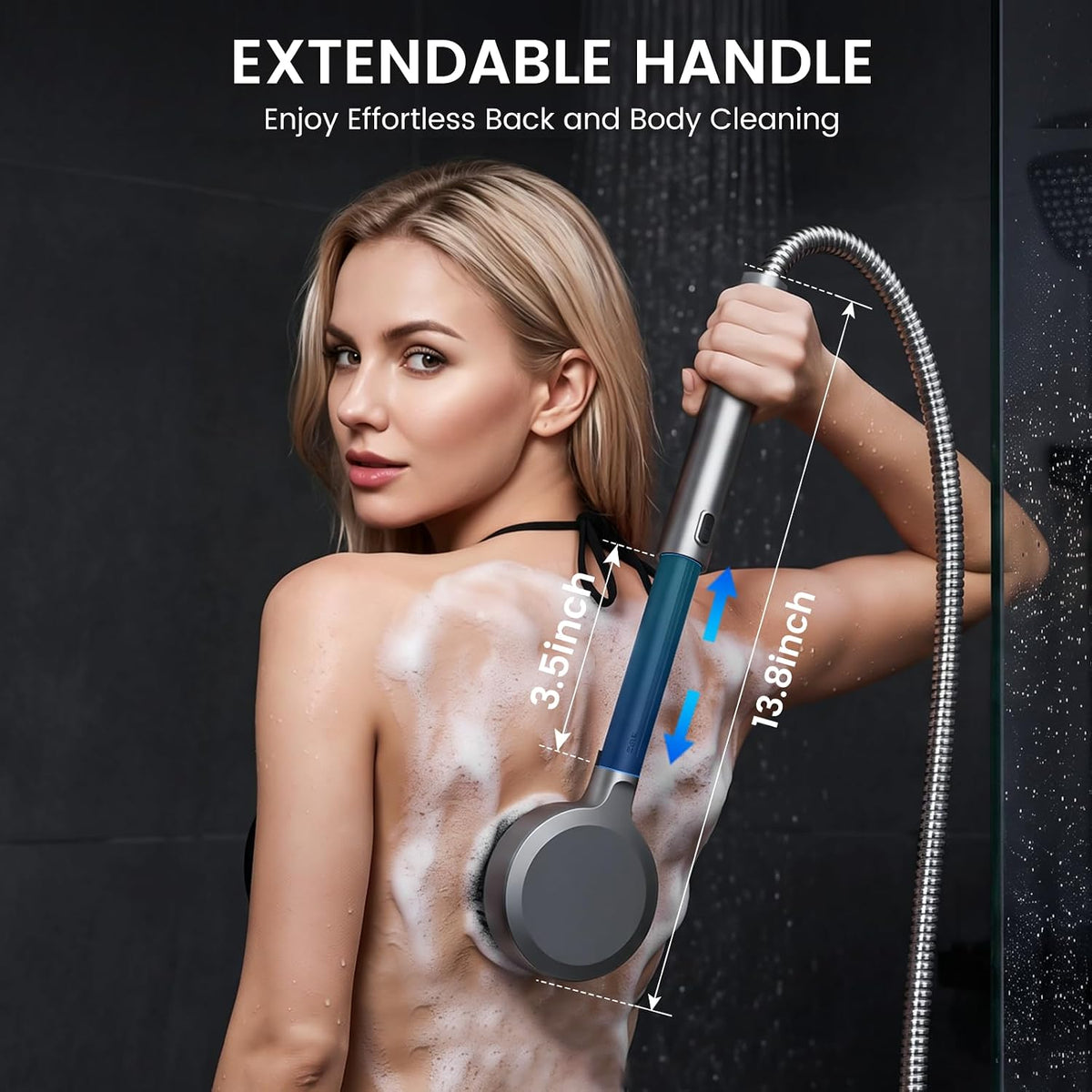 FEELSO Shower Head with Handheld, 5” High Pressure Hand held Showerhead