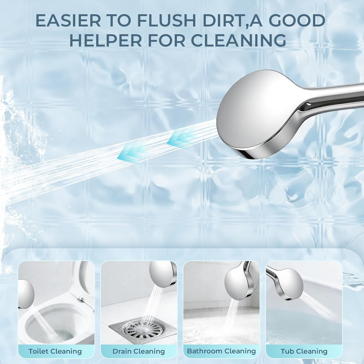 Filtered Handheld Shower Head, High Pressure Chrome