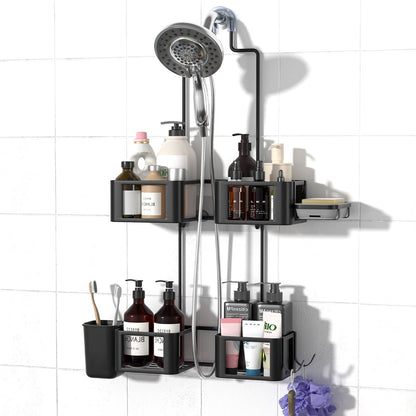 Hanging Shower Caddy for Handheld Showerheads,Over Head Shower organizer