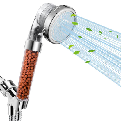 Filtered Shower Head with Handheld, High Pressure, for Hard Water