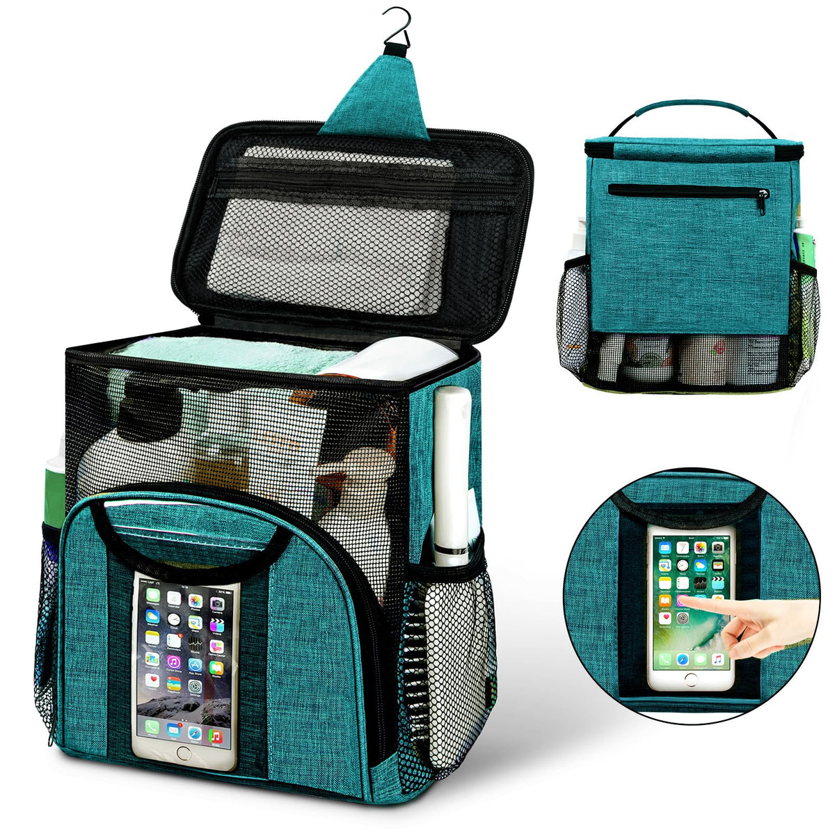 Attmu Mesh Shower Caddy Portable Dorm Room Essentials, Toiletry Tote Bag