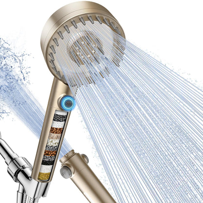 Filtered Shower Head with Handheld, High Pressure Showerhead with Filters