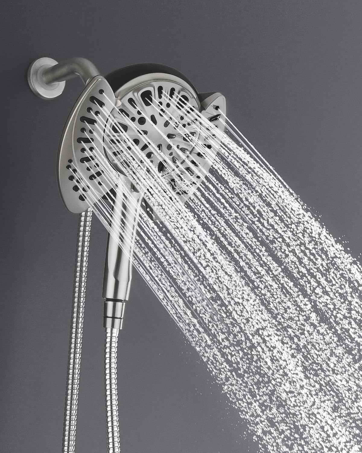 INAVAMZ 2 in 1 Shower Head with Handheld Combo High Pressure Nickel 1.8 GPM