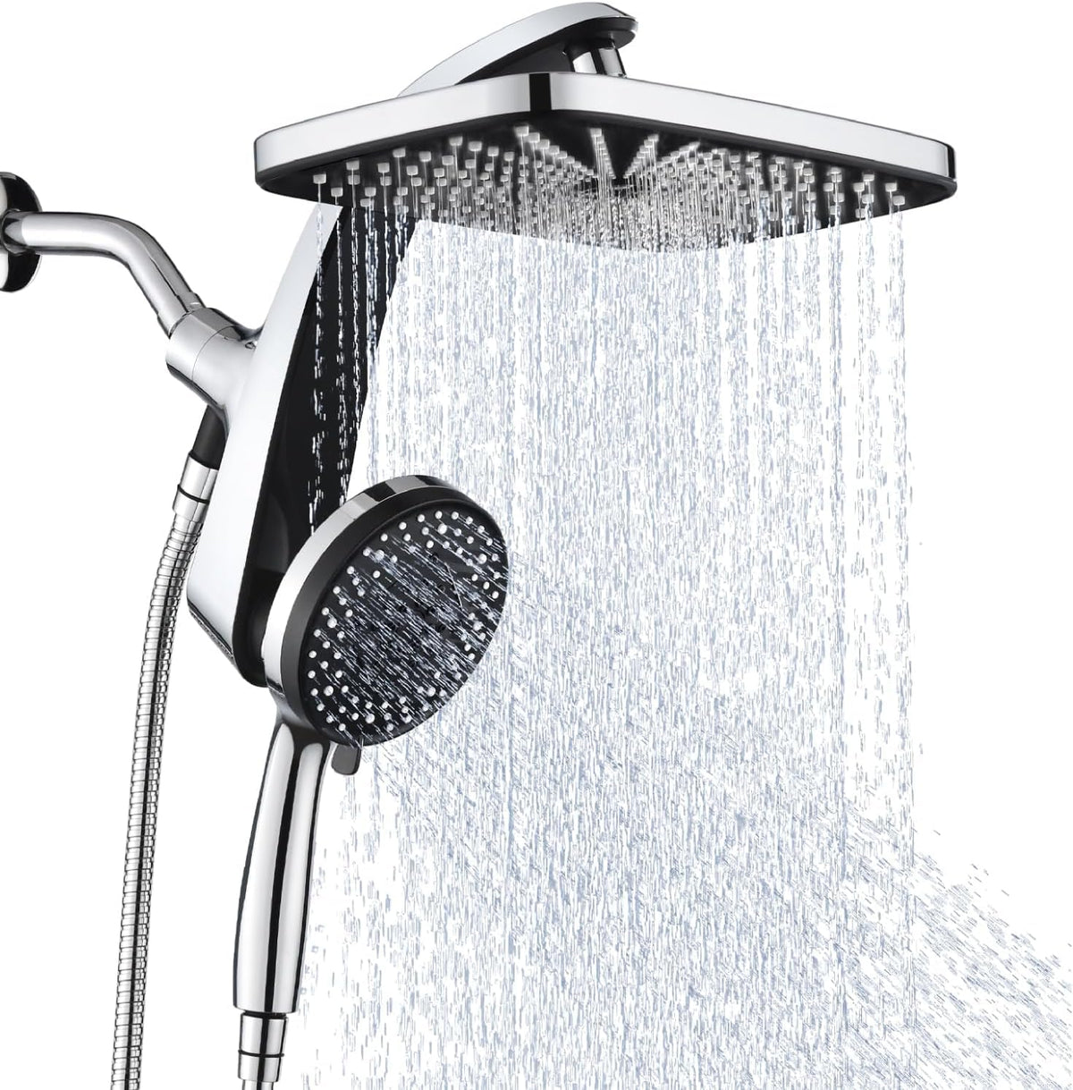 Rain Shower Head with Handheld Showerhead, Glod 1.75GPM 460311