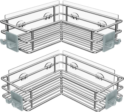 Nieifi Corner Shower Shelves, Adhesive Shower Caddy, Bathroom Organization