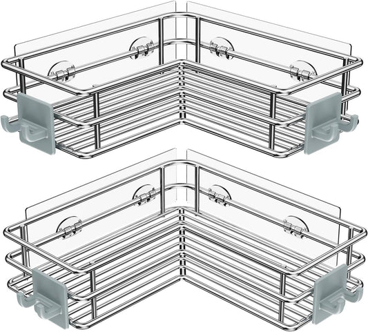 Nieifi Corner Shower Shelves, Adhesive Shower Caddy, Bathroom Organization