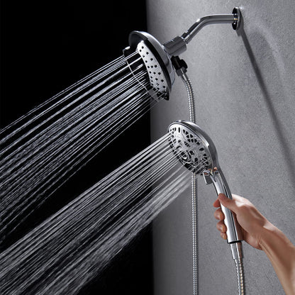 INAVAMZ 2 in 1 Shower Head with Handheld Combo High Pressure Black 2.5 GPM