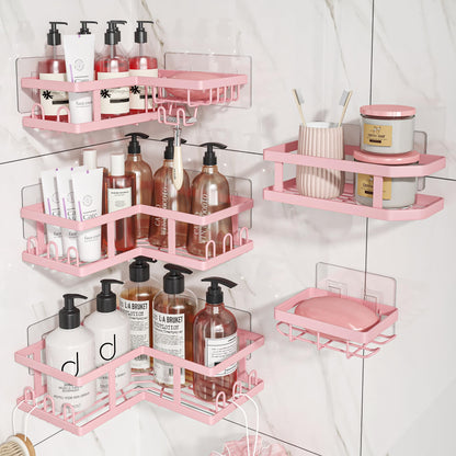 Youvip Shower Caddy Corner No Drilling-Adhesive, Shower Shelves-Rustproof