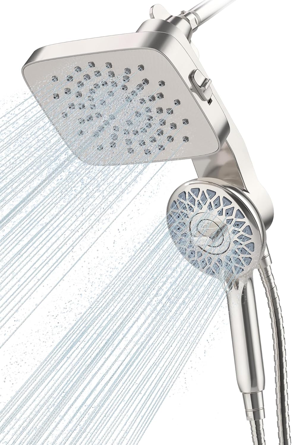 Cobbe® Dual Shower Head with Magnetic Handheld, Matte Black