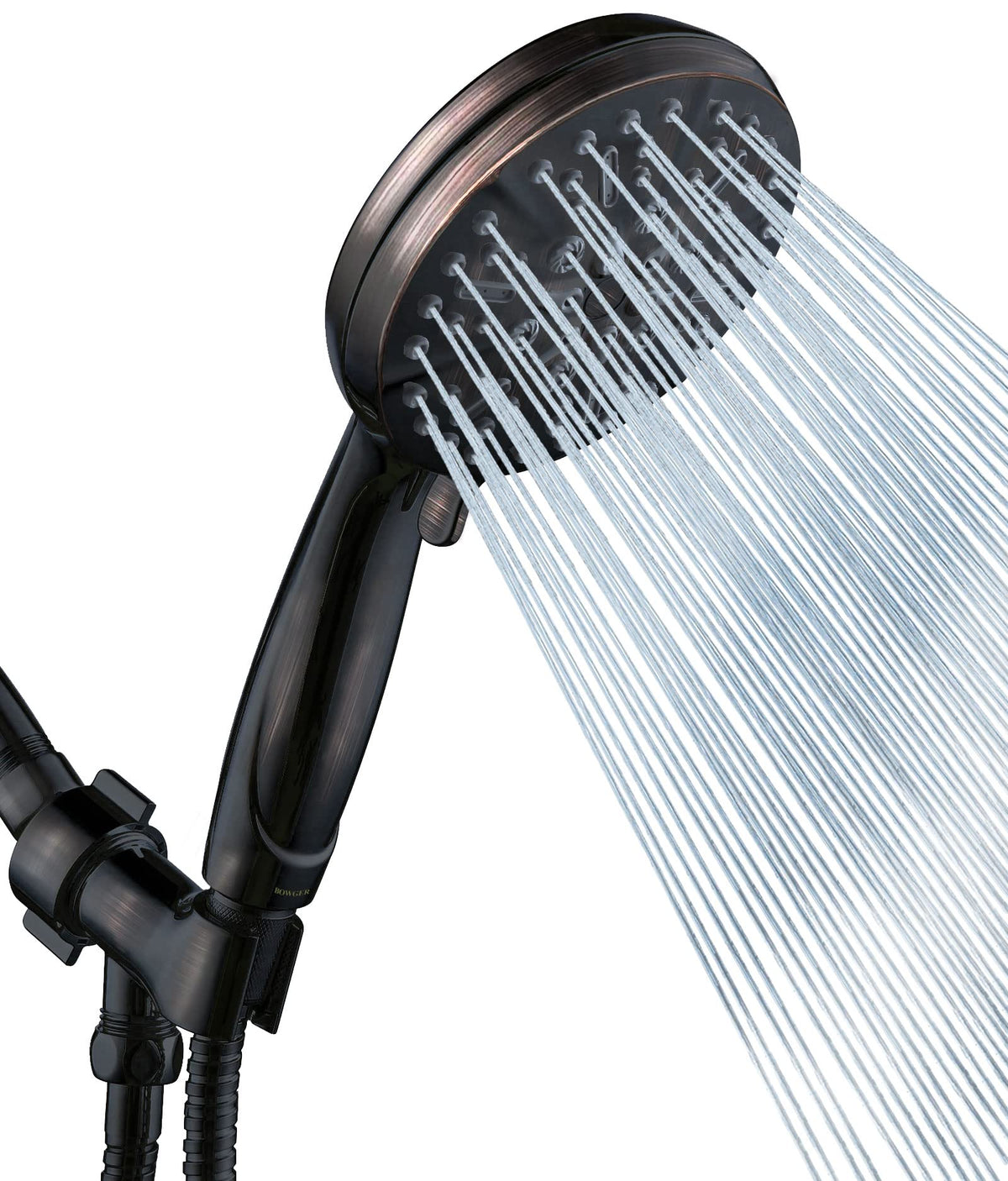 Shower Head with Handheld High Pressure-Full Body Coverage Powerful Rain Showerhead Extra 60" Long Hose and Adjustable Brass Joint Holder- The Perfect Detachable Heads for Bathroom Upgrade