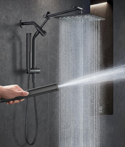 Veken All Metal 10"Luxurious Rain Shower Head with Handheld Spary,Power Jet