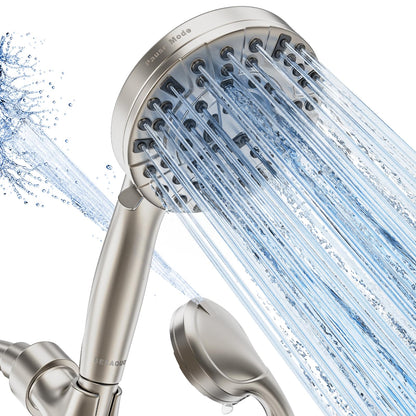 BESAQUO 9 Functions High Pressure Handheld Shower Head with Power Wash