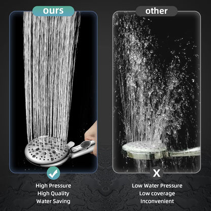 Cobbe 9 Spray Modes Handheld Shower Head, Water-Saving, Chrome