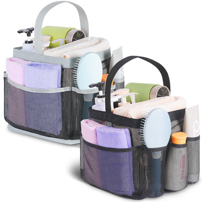 EUDELE Mesh Shower Caddy Portable for College Dorm Room Essentials, Shower Caddy Dorm with 9-Pocket Large Capacity for Beach, Swimming, Gym, Camping, Travel essentials