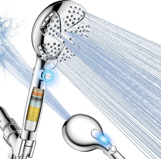 Filtered Shower Head with Handheld, High Pressure 7 Mode Shower Heads