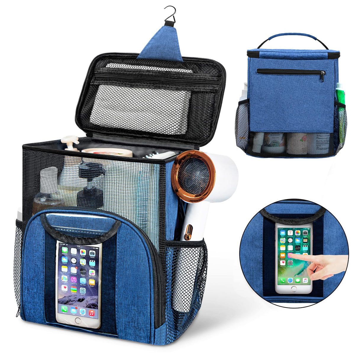 Attmu Mesh Shower Caddy Portable Dorm Room Essentials, Toiletry Tote Bag