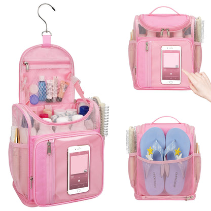 Bagmoly Hanging Shower Caddy Portable - Travel Toiletry Bag for College
