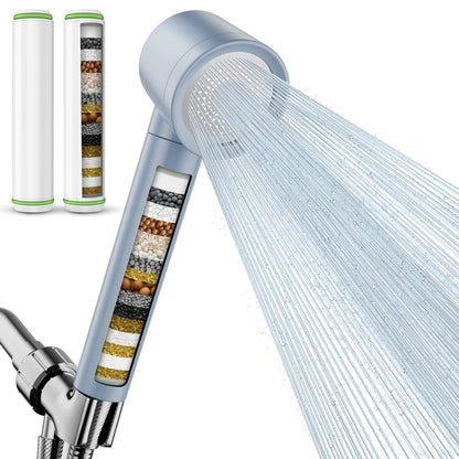 Filtered Shower Head with Handheld 4PCS Filters ShowerHead