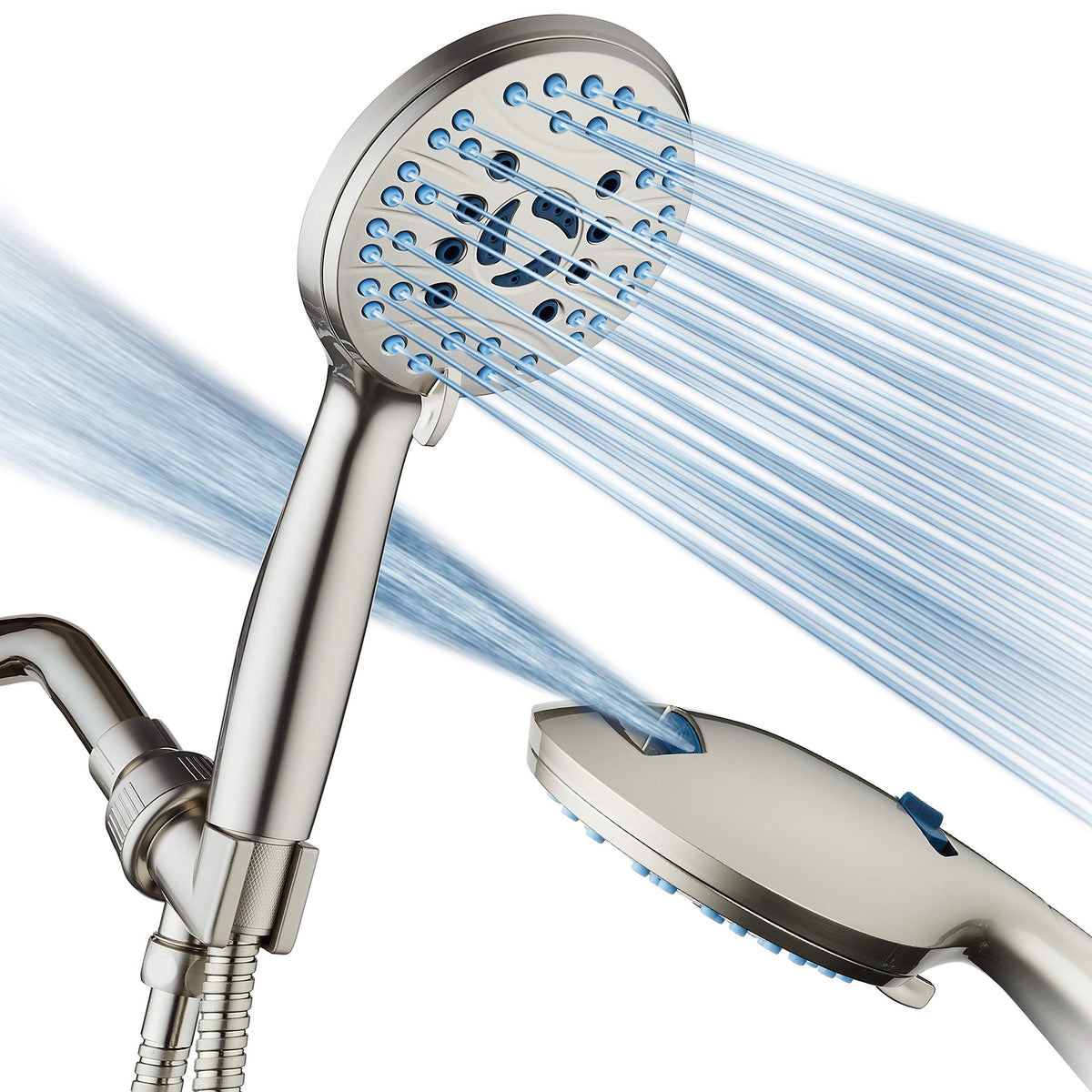 AquaCare 8-mode High Pressure Handheld Shower Head with 2-mode Power Wash
