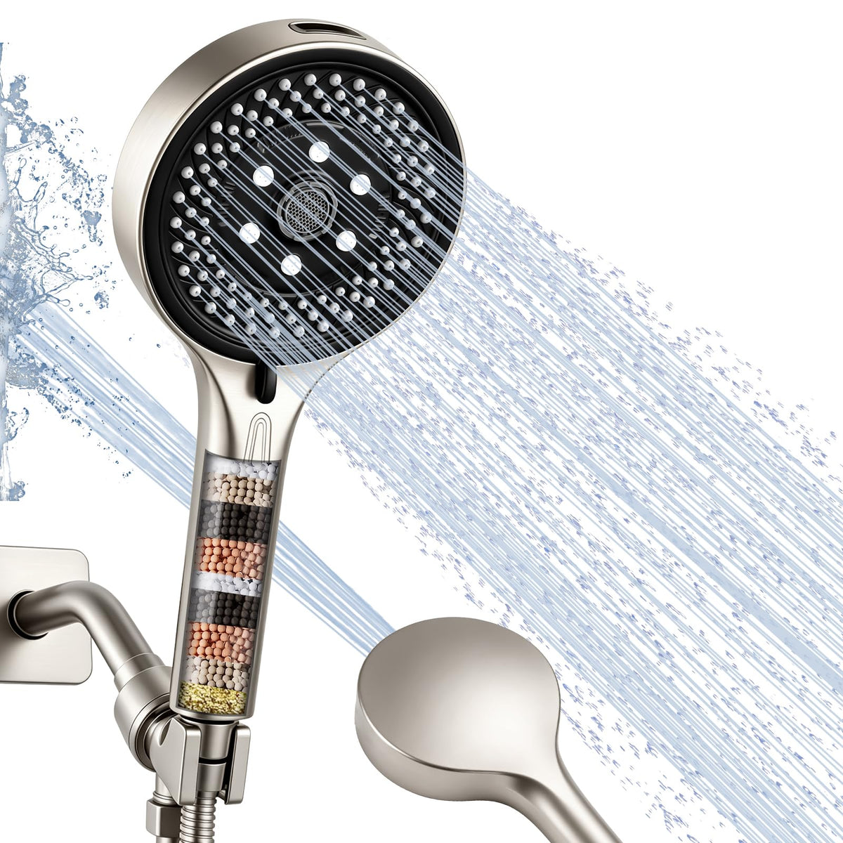 Filtered Handheld Shower Head, High Pressure Chrome